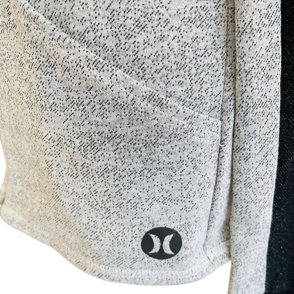 Hurley Black and Gray speckled full zip Hoodie, Nike Dri-Fit technology size S - Picture 7 of 9